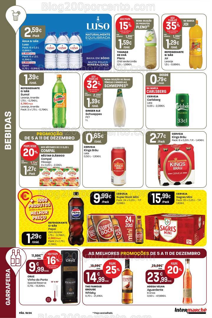 Antevisão Folheto INTERMARCHÉ Super Promoções de 5 a 11 dezembro