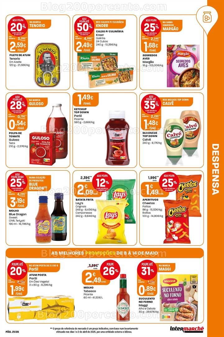 Antevisão Folheto INTERMARCHÉ Super Promoções de 8 a 14 maio all