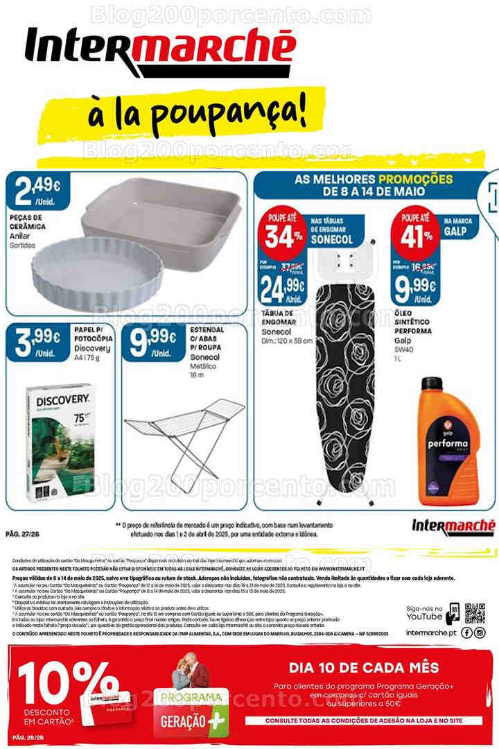 Antevisão Folheto INTERMARCHÉ Super Promoções de 8 a 14 maio bazar