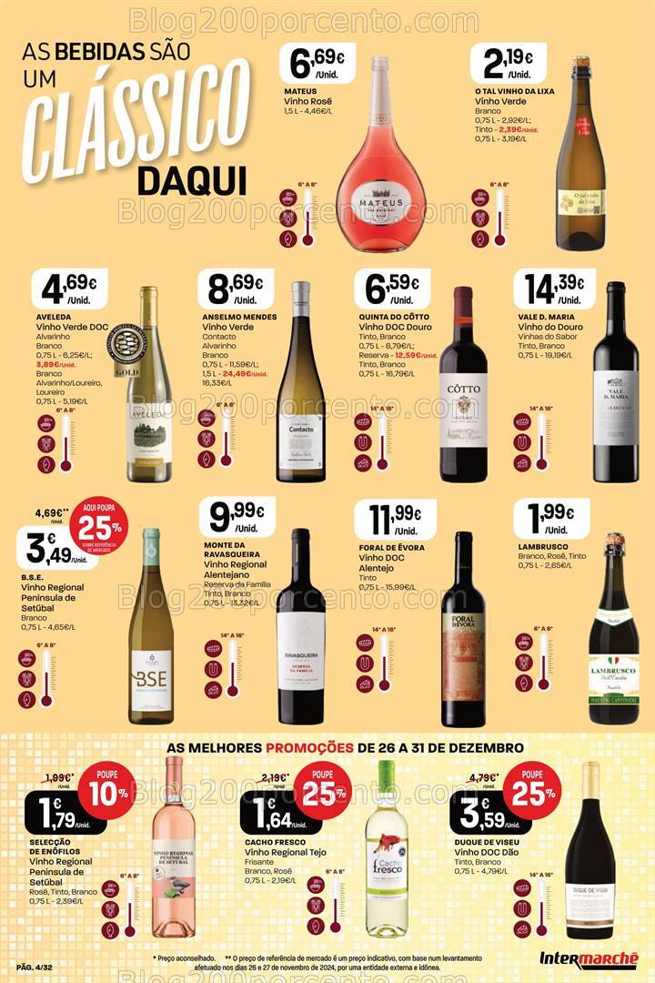 Antevisão Folheto INTERMARCHÉ Super Promoções de 26 a 31 dezembro