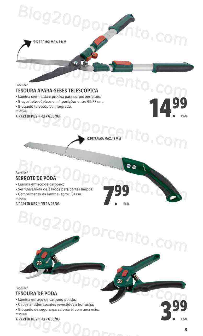 Antevisão Folheto LIDL Especial Jardim Promoções a partir de 2 março