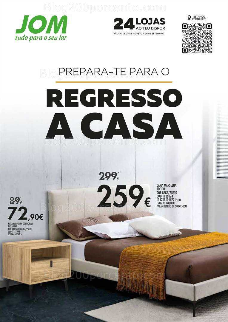 Antevisão Folheto JOM Regresso a Casa Promoções de 24 agosto a 26 setembro