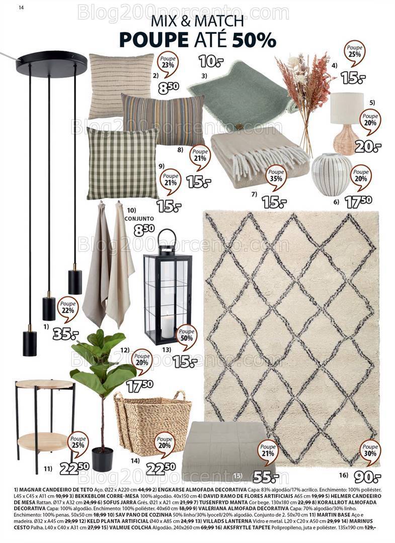 Antevisão Folheto JYSK Promoções de 14 setembro a 20 outubro