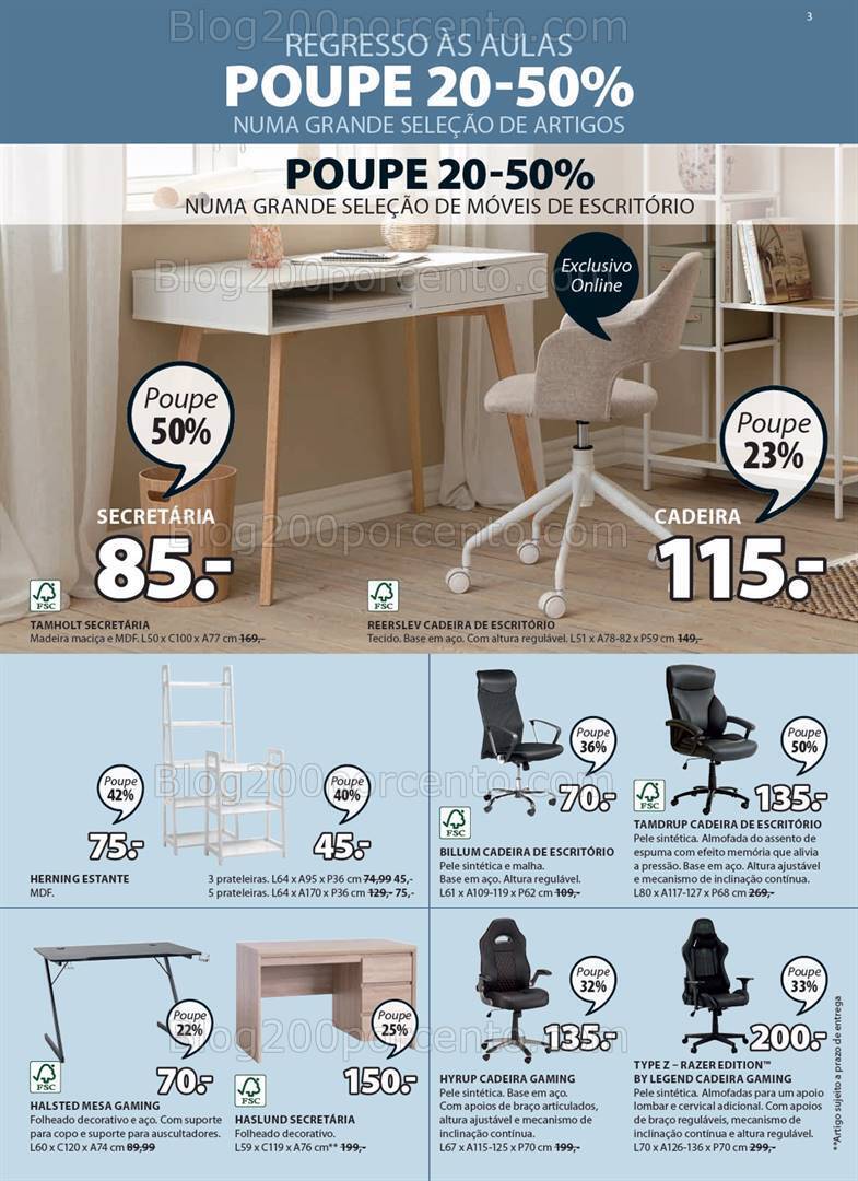 Antevisão Folheto JYSK Promoções de 14 setembro a 20 outubro