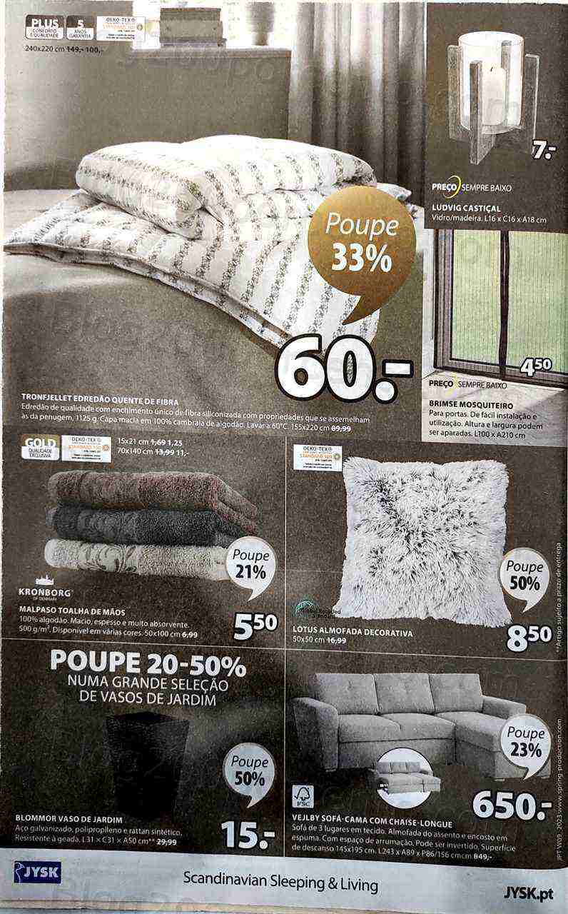 Antevisão Folheto JYSK Promoções de 2 a 8 março