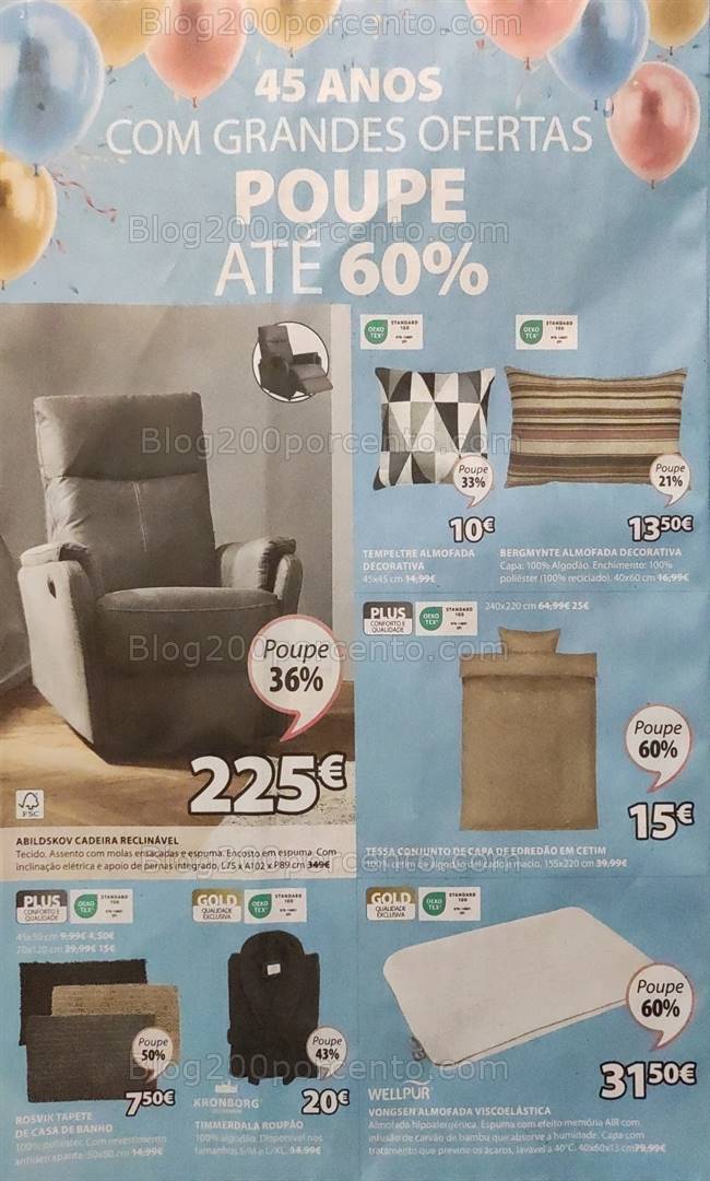 Antevisão Folheto JYSK Aniversário Promoções de 21 março a 14 abril