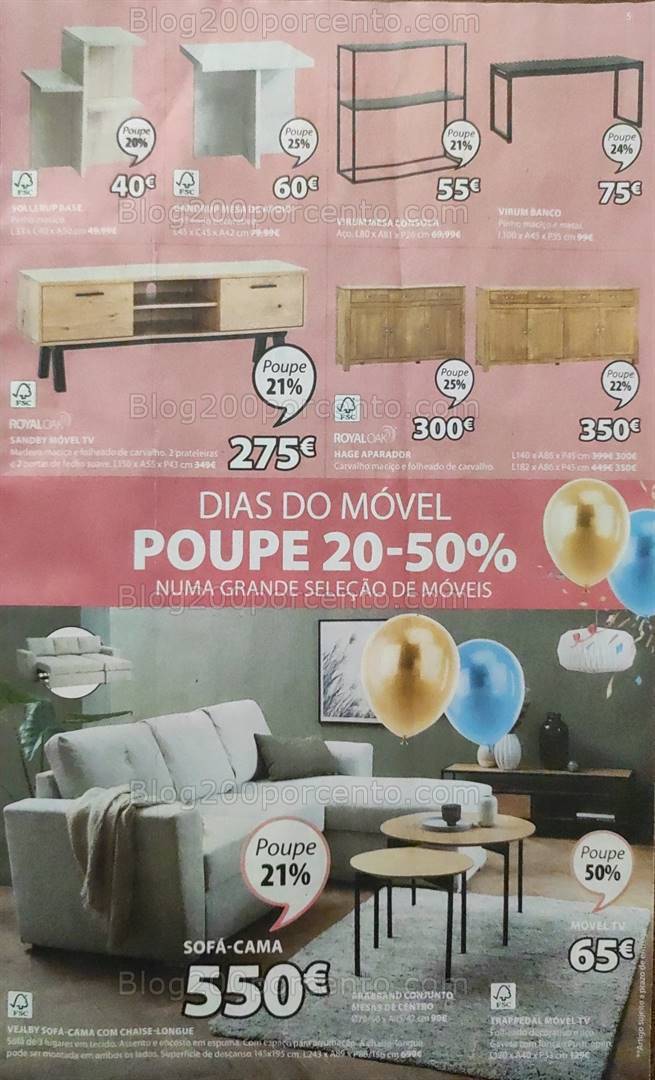 Antevisão Folheto JYSK Aniversário Promoções de 21 março a 14 abril