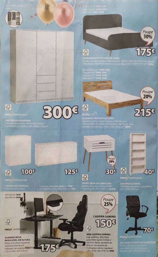 Antevisão Folheto JYSK Aniversário Promoções de 21 março a 14 abril