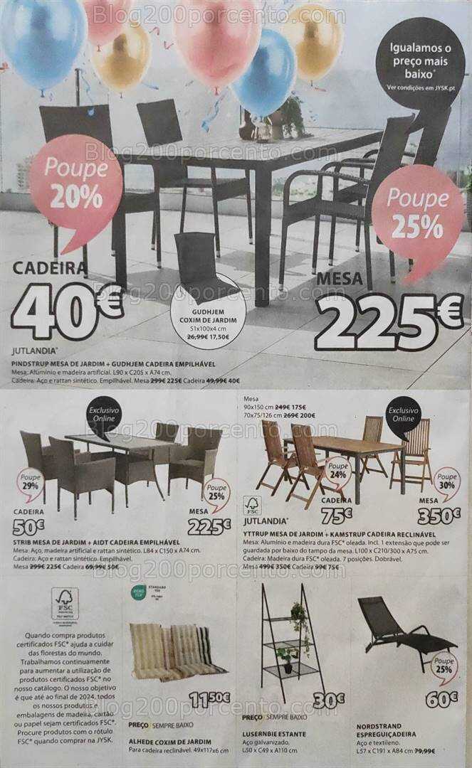 Antevisão Folheto JYSK Aniversário Promoções de 21 março a 14 abril