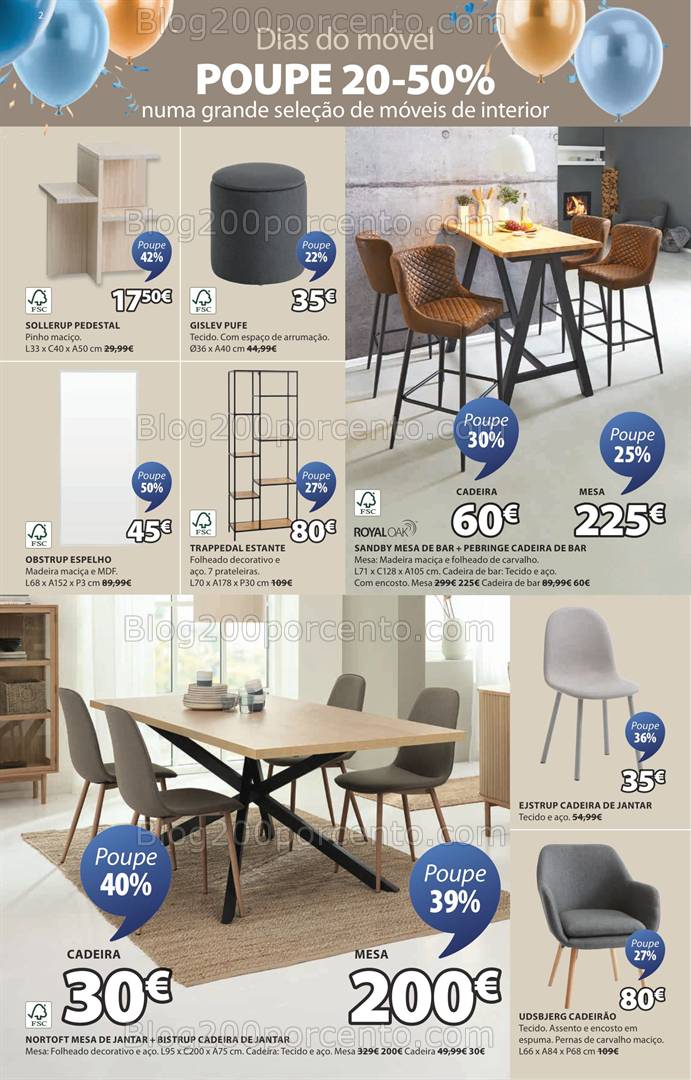 Antevisão Folheto JYSK Aniversário Promoções de 20 março a 30 abril