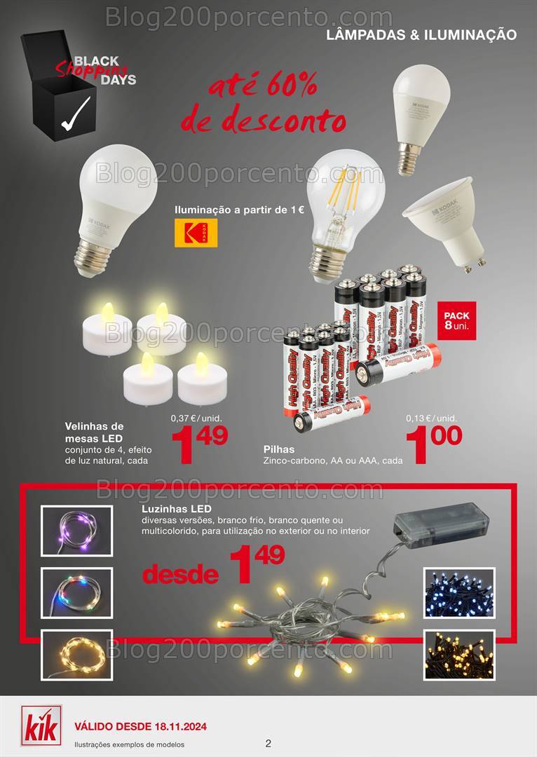 Antevisão Folheto KIK Natal Promoções a partir de 18 novembro