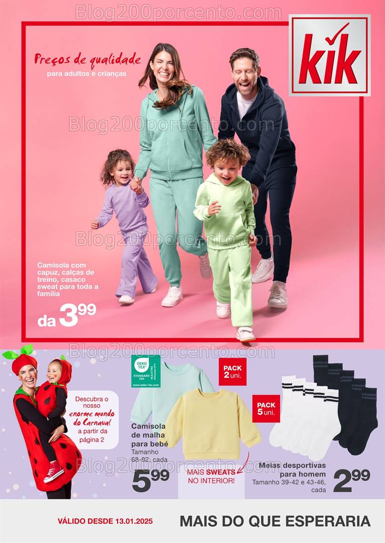 Antevisão Folheto KIK Promoções a partir de 13 janeiro