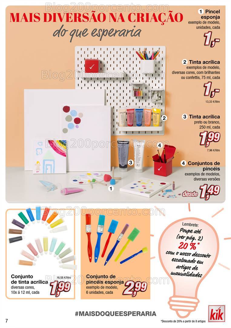 Antevisão Folheto KIK Regresso às Aulas Promoções a partir de 19 agosto