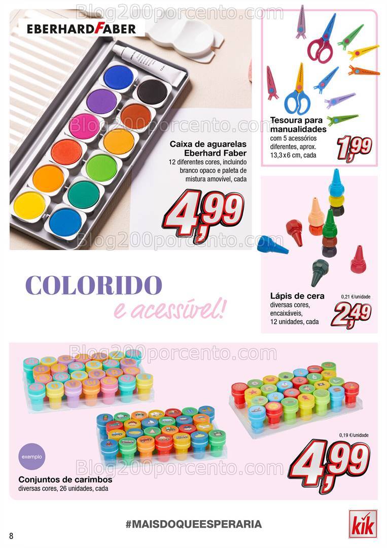 Antevisão Folheto KIK Regresso às Aulas Promoções a partir de 19 agosto