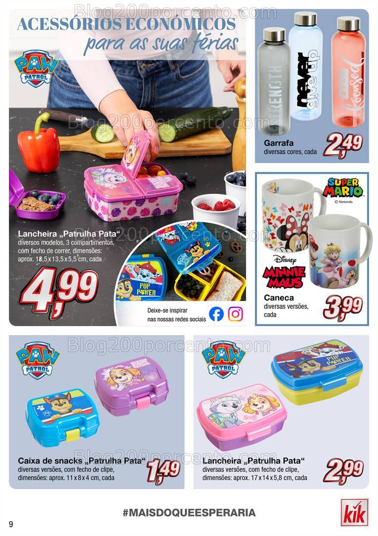 Antevisão Folheto KIK Regresso às Aulas Promoções a partir de 19 agosto