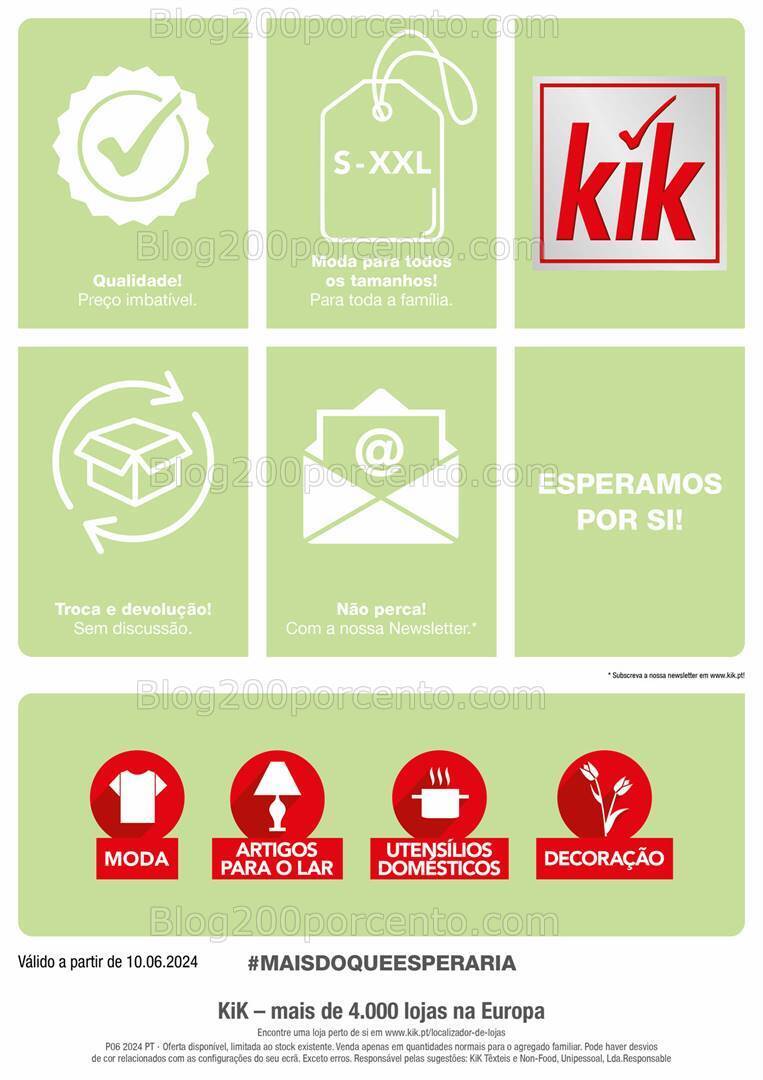 Antevisão Folheto KIK Verão Promoções a partir de 10 junho