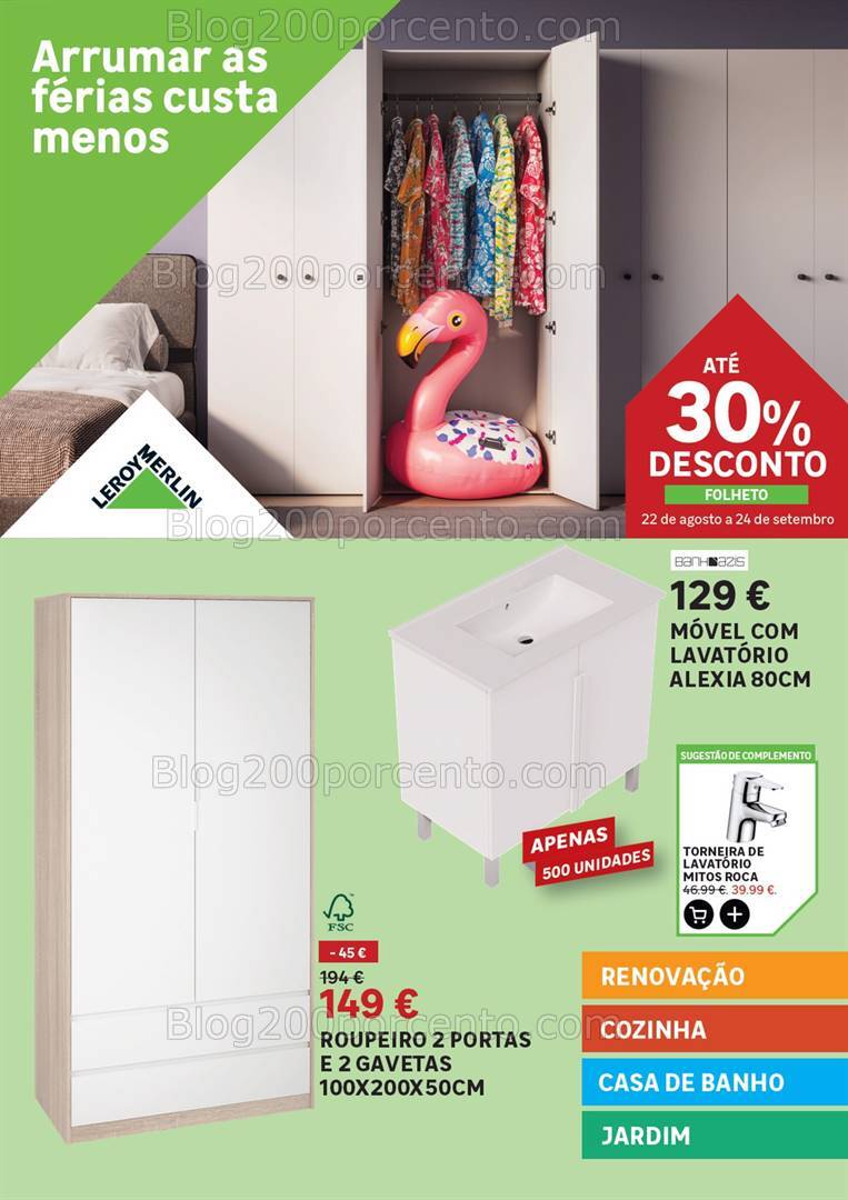 Antevisão Folheto LEROY MERLIN Promoções de 22 agosto a 24 setembro
