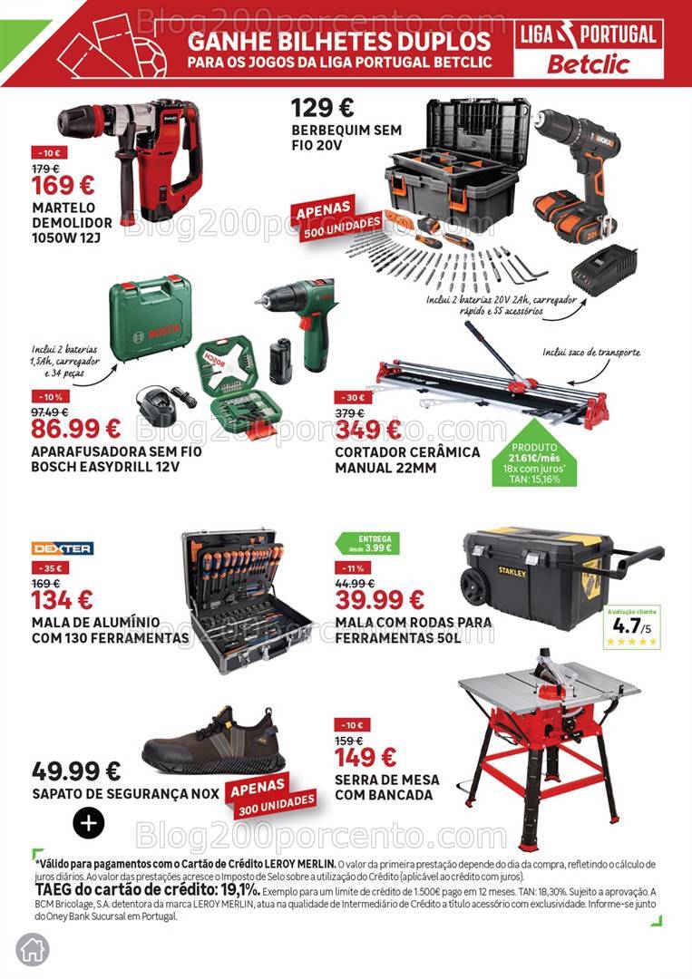 Antevisão Folheto LEROY MERLIN Promoções de 22 agosto a 24 setembro