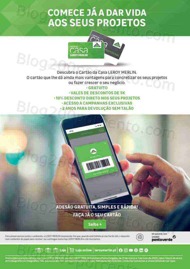 Antevisão Folheto LEROY MERLIN Promoções de 31 março a 1 maio