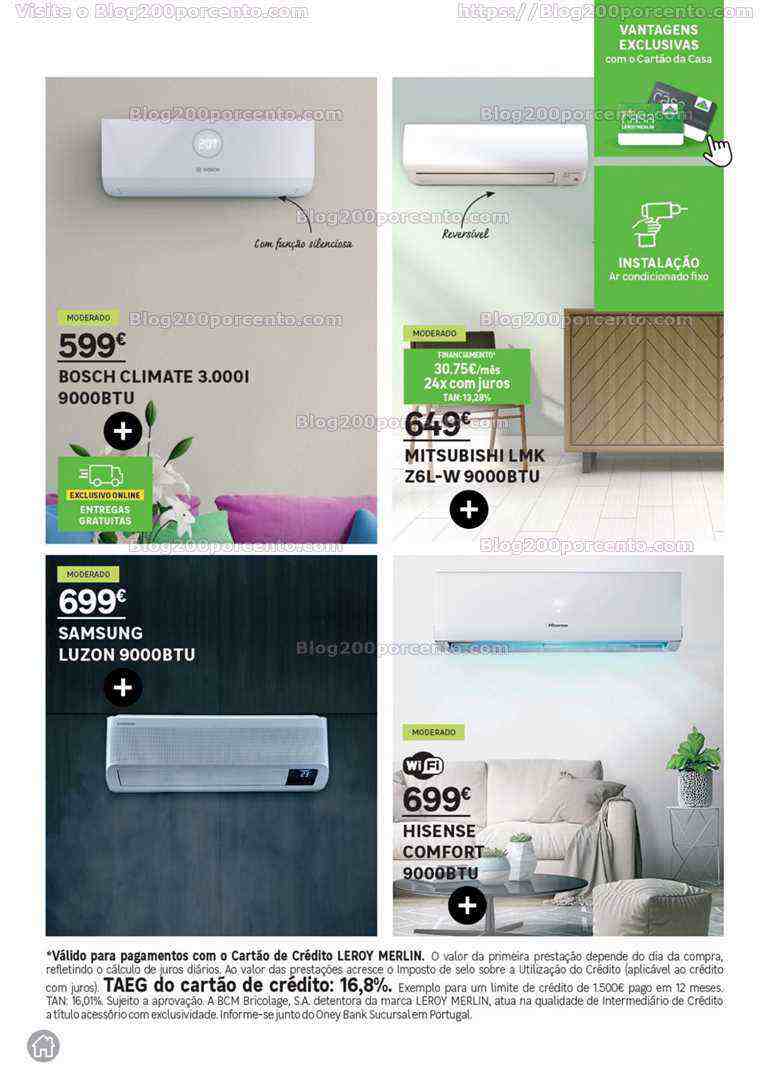 Antevisão Folheto LEROY MERLIN Especial Climatização Promoções até 9 agosto