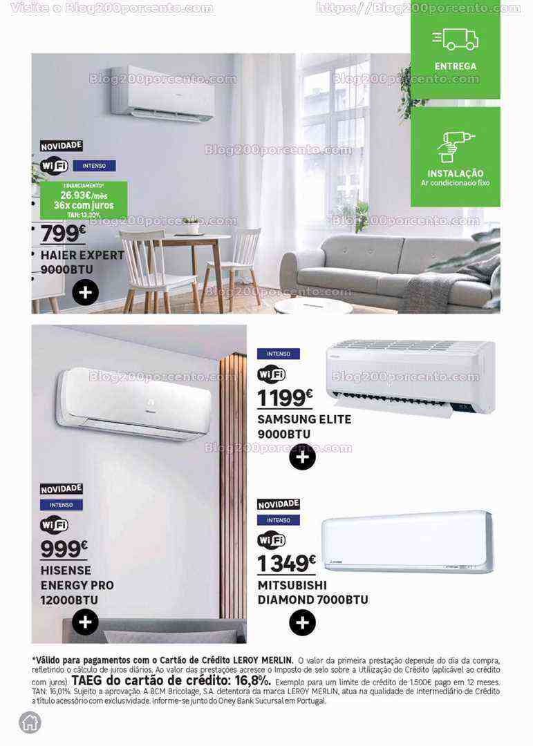 Antevisão Folheto LEROY MERLIN Especial Climatização Promoções até 9 agosto