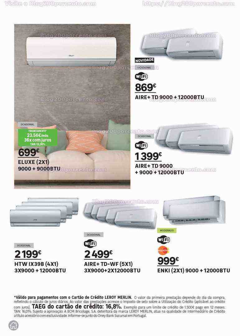 Antevisão Folheto LEROY MERLIN Especial Climatização Promoções até 9 agosto