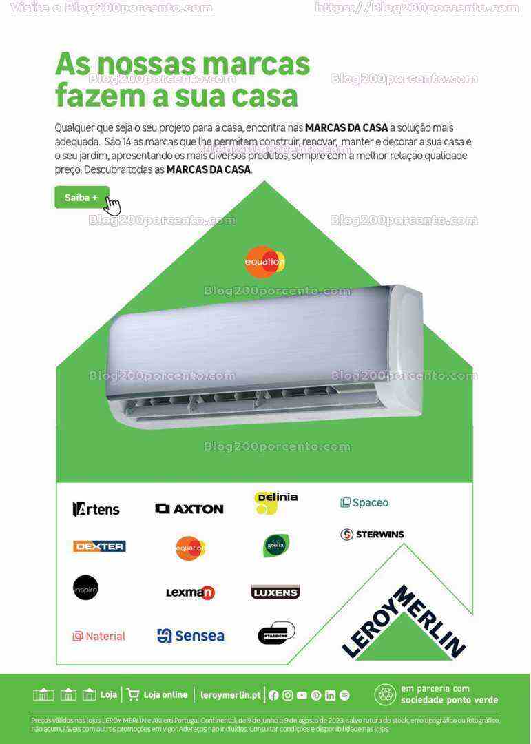 Antevisão Folheto LEROY MERLIN Especial Climatização Promoções até 9 agosto