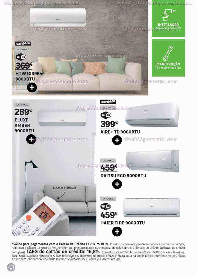 Antevisão Folheto LEROY MERLIN Especial Climatização Promoções até 9 agosto