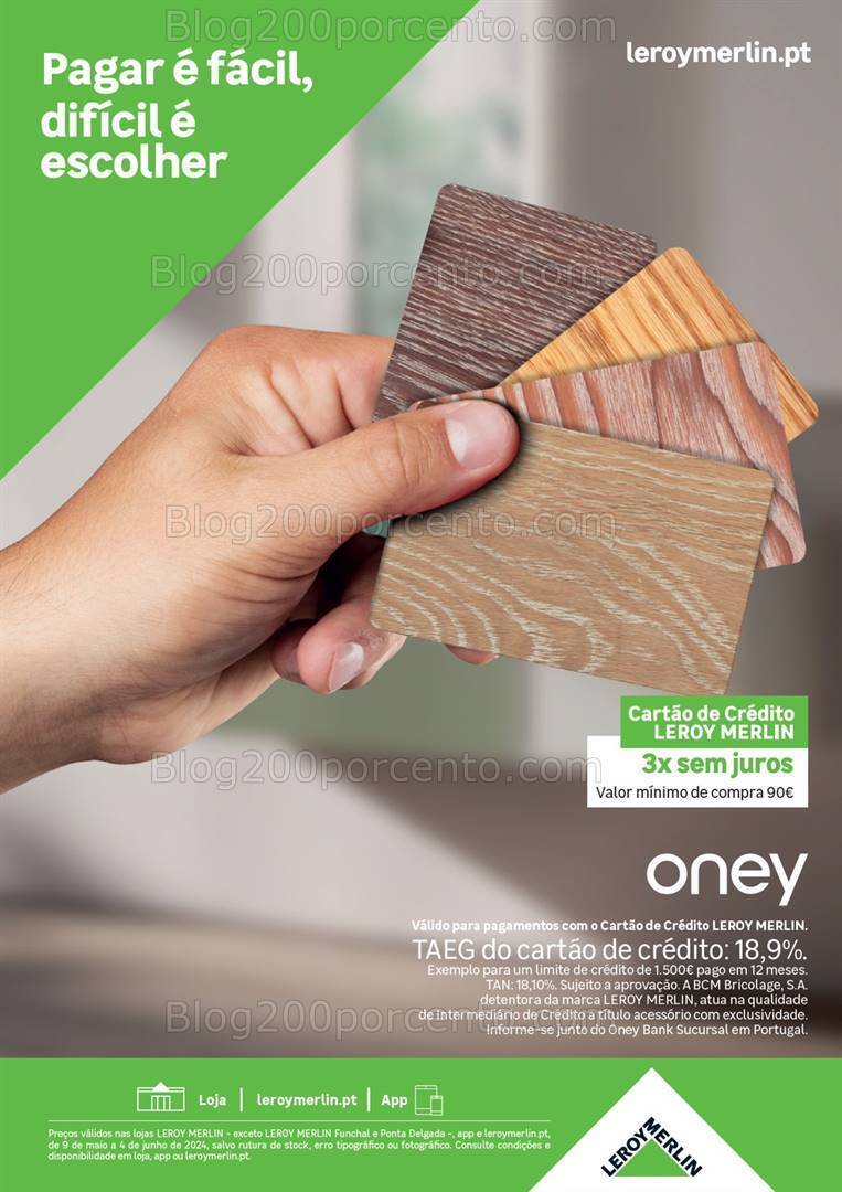 Antevisão Folheto LEROY MERLIN Especial Nossas Marcas Promoções de 9 maio a 4 junho