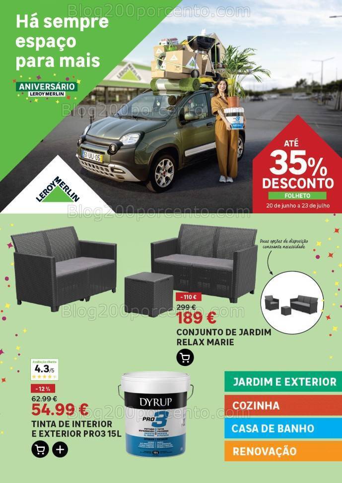 Antevisão Folheto LEROY MERLIN Promoções de 20 junho a 23 julho