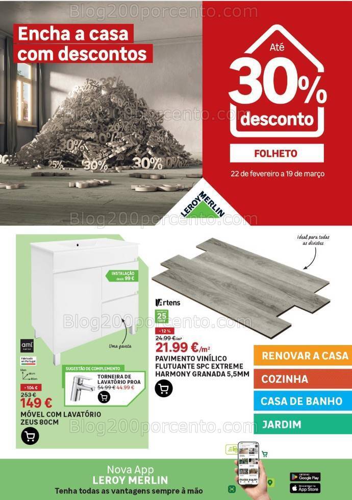 Antevisão Folheto LEROY MERLIN Promoções de 22 fevereiro a 19 março