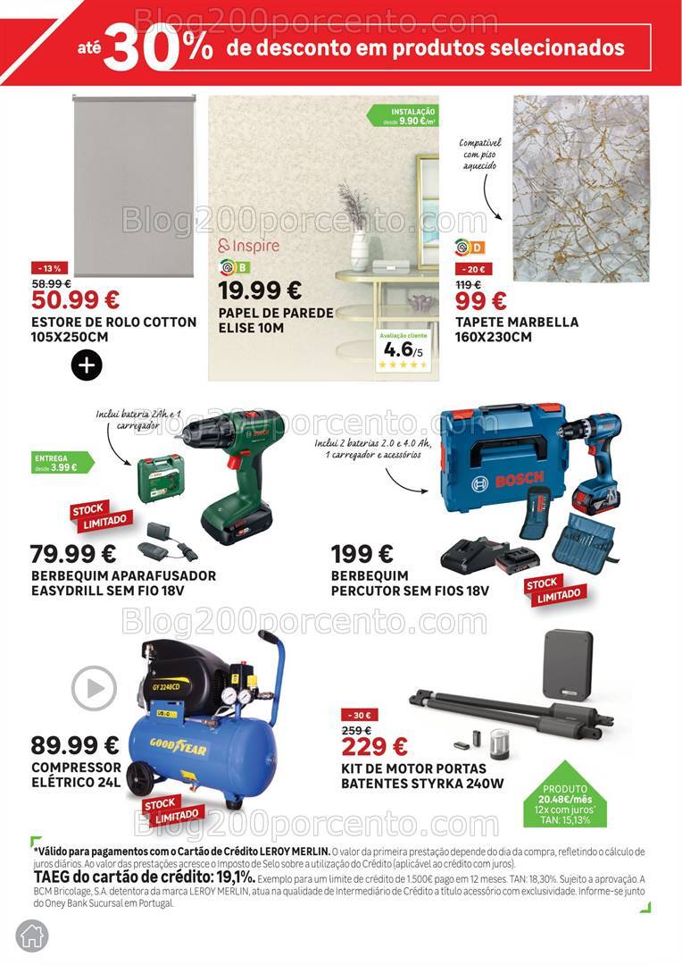 Antevisão Folheto LEROY MERLIN Promoções de 26 setembro a 29 outubro