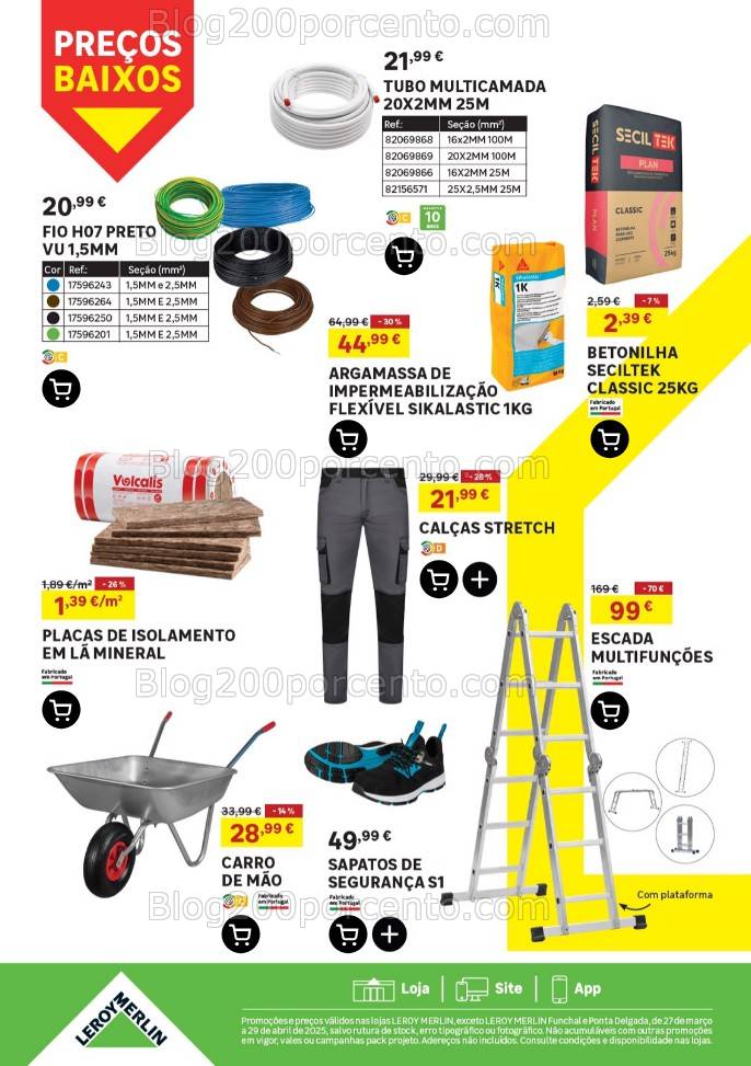 Antevisão Folheto LEROY MERLIN Promoções de 27 março a 29 abril