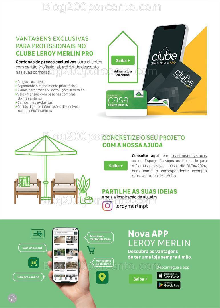 Antevisão Folheto LEROY MERLIN Catálogo Jardim Promoções até 14 maio