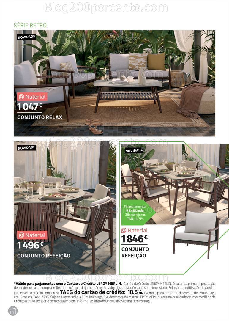 Antevisão Folheto LEROY MERLIN Catálogo Jardim Promoções até 14 maio