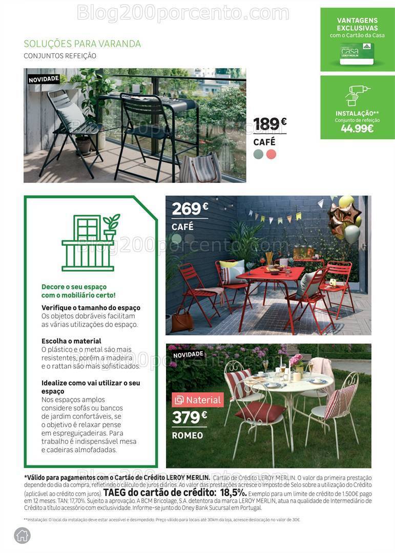 Antevisão Folheto LEROY MERLIN Catálogo Jardim Promoções até 14 maio