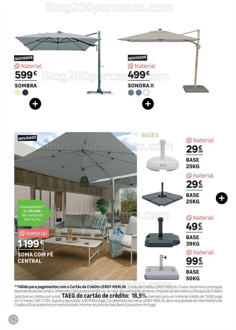 Antevisão Folheto LEROY MERLIN Catálogo Jardim Promoções até 14 maio