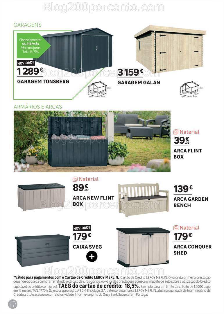 Antevisão Folheto LEROY MERLIN Catálogo Jardim Promoções até 14 maio