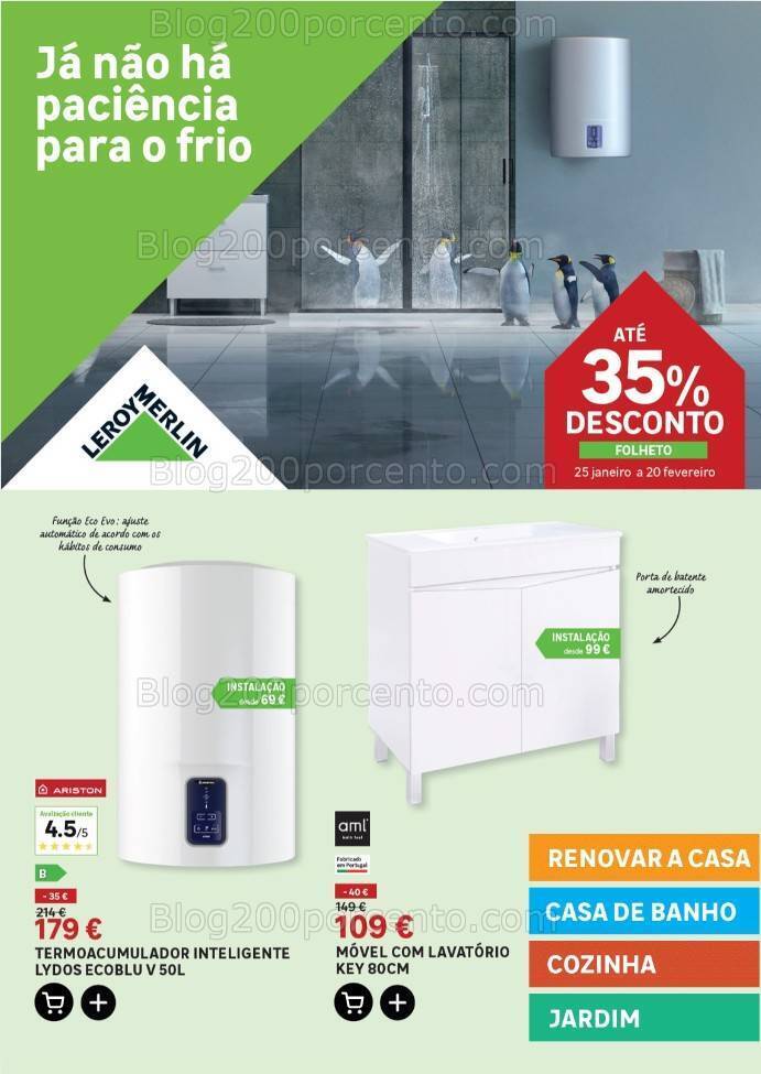 Antevisão Folheto LEROY MERLIN Promoções de 25 janeiro a 20 fevereiro