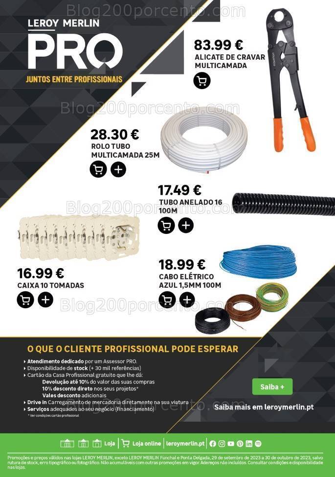 Antevisão Folheto LEROY MERLIN Promoções de 29 setembro a 30 outubro
