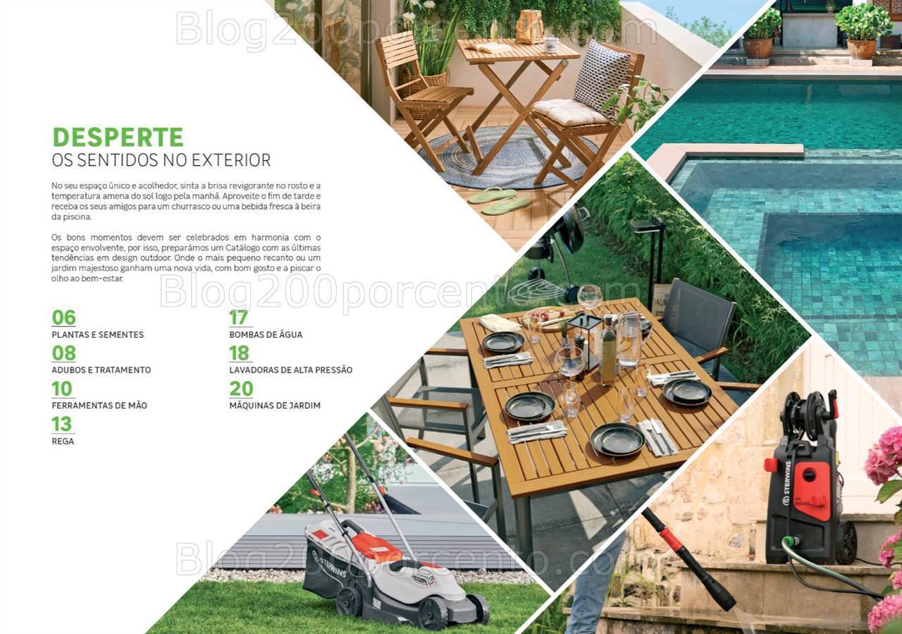 Antevisão Folheto LEROY MERLIN Catálogo Jardim Motorizados Promoções até 14 maio