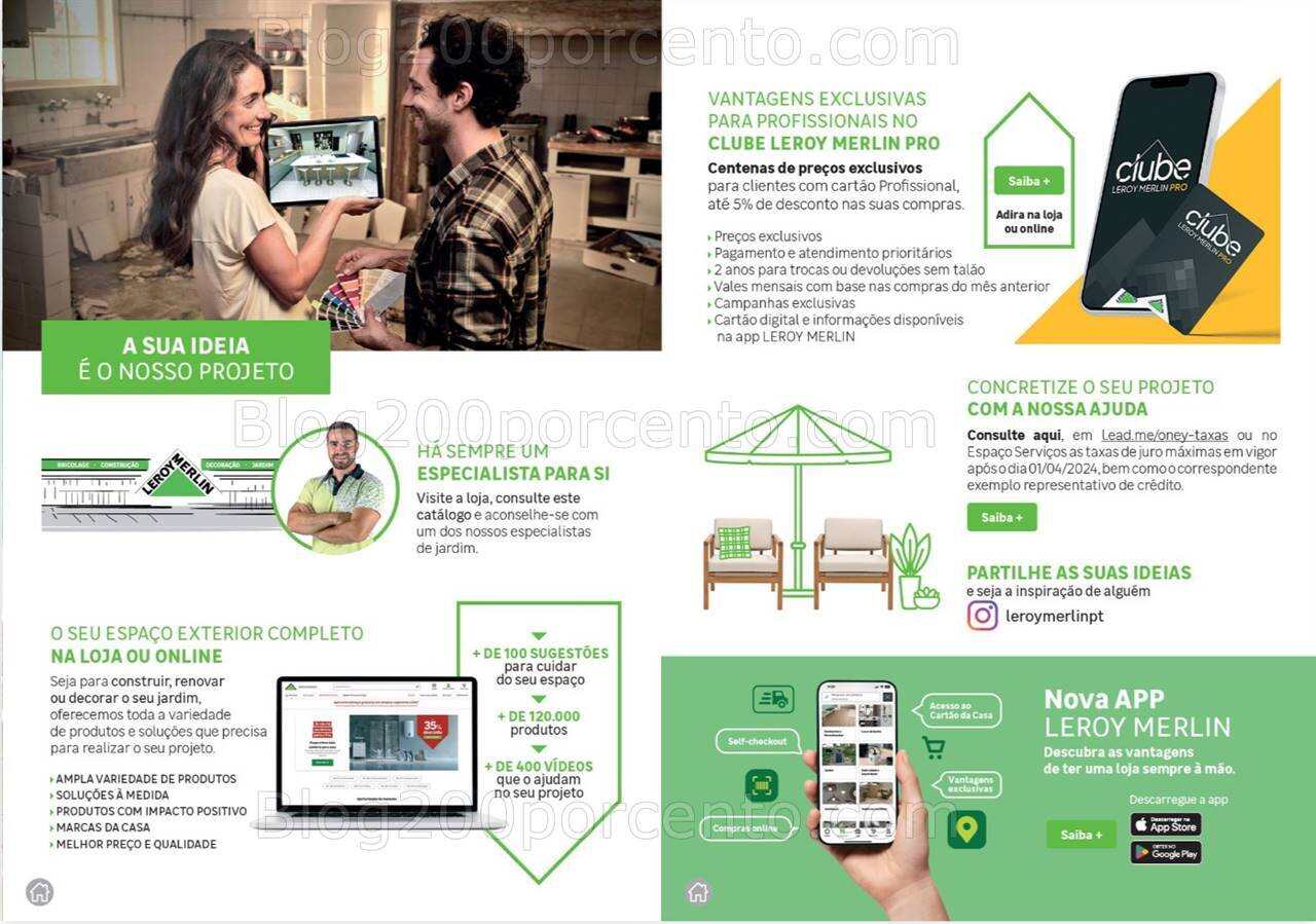 Antevisão Folheto LEROY MERLIN Catálogo Jardim Motorizados Promoções até 14 maio