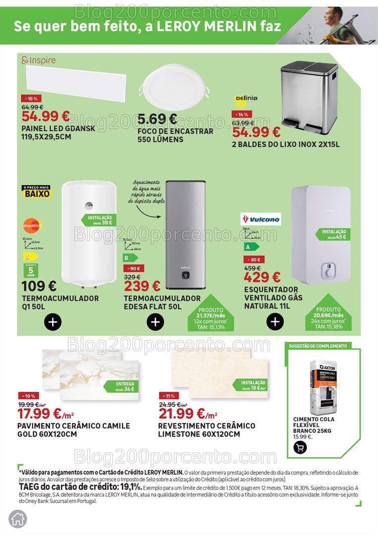 Antevisão Folheto LEROY MERLIN Promoções de 25 julho a 20 agosto