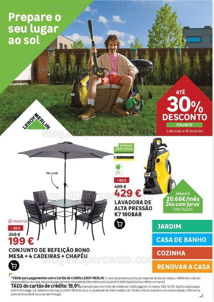 Antevisão Folheto LEROY MERLIN Promoções de 2 maio a 18 junho