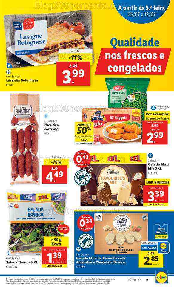 Antevisão Folheto LIDL Promoções de 6 a 12 julho