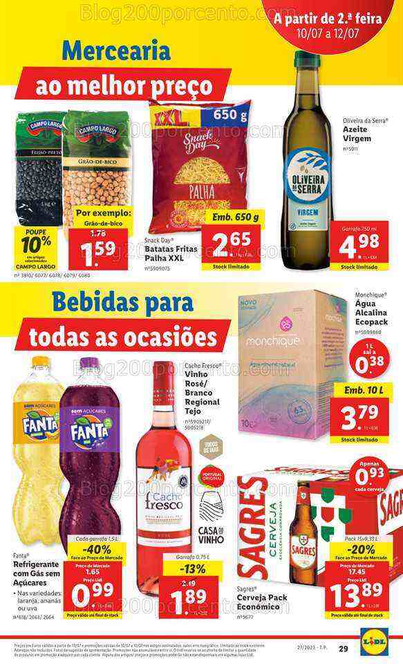 Antevisão Folheto LIDL Promoções de 6 a 12 julho