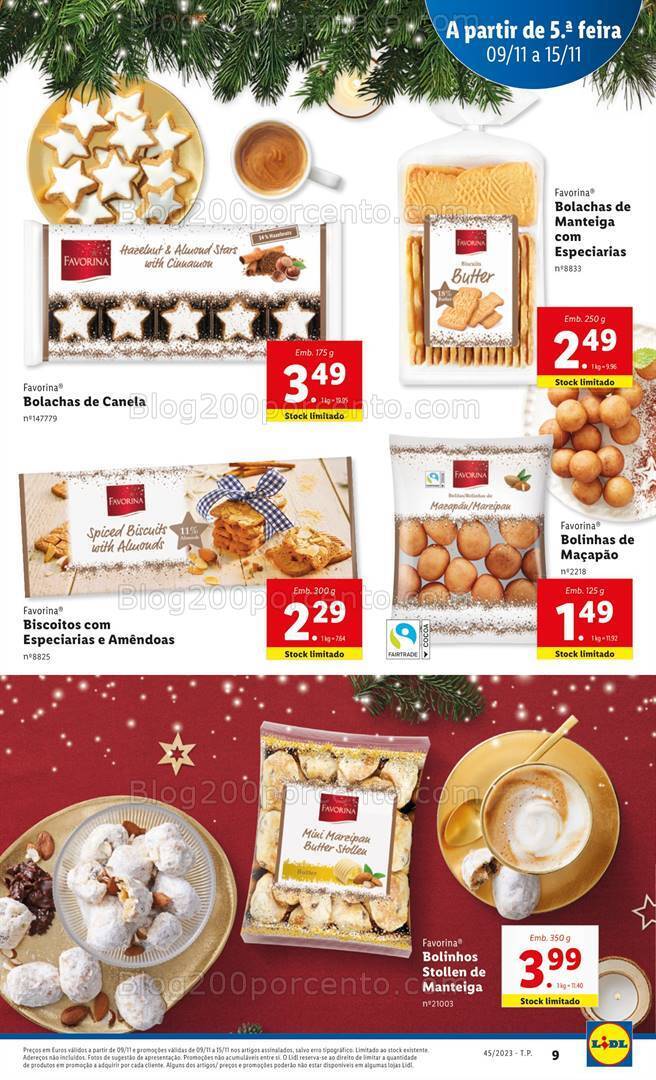 Antevisão Folheto LIDL Promoções de 9 a 15 novembro