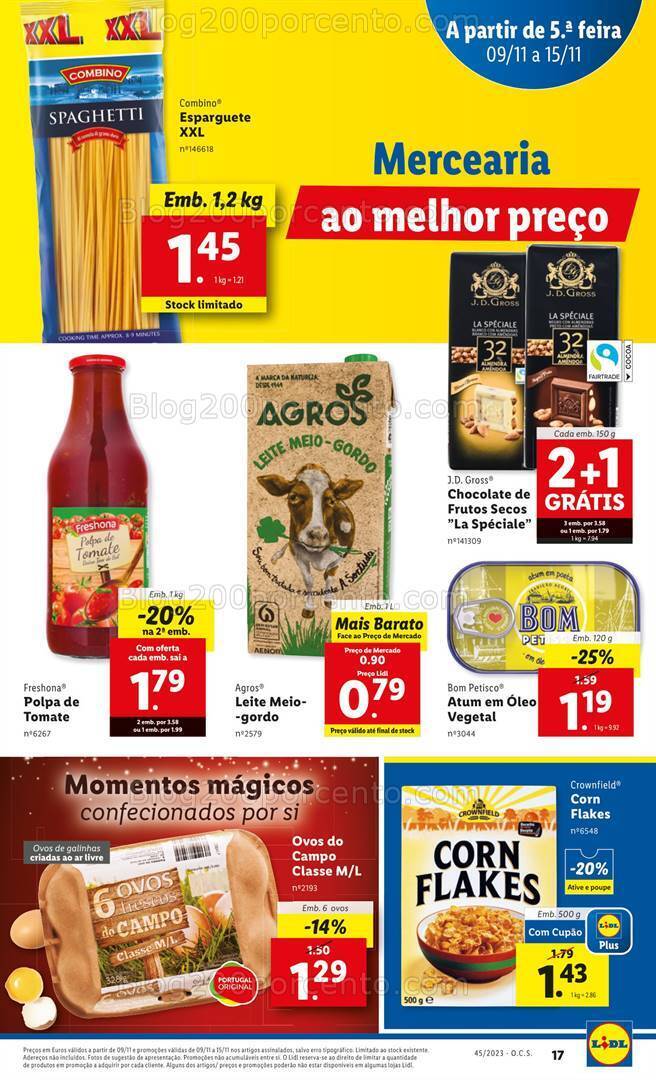 Antevisão Folheto LIDL Promoções de 9 a 15 novembro