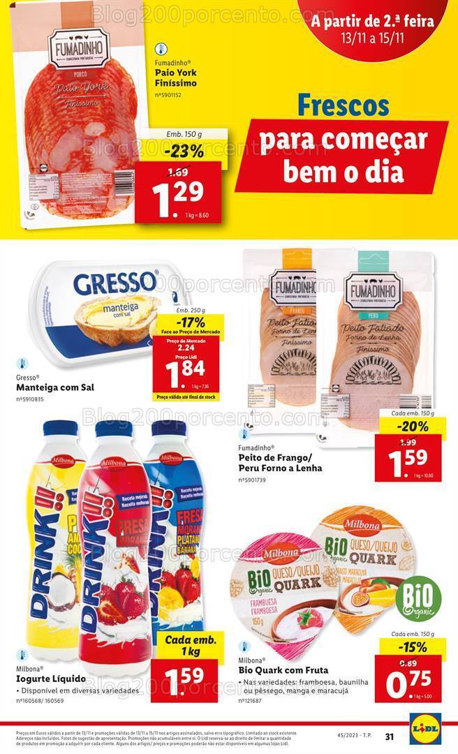 Antevisão Folheto LIDL Promoções de 9 a 15 novembro