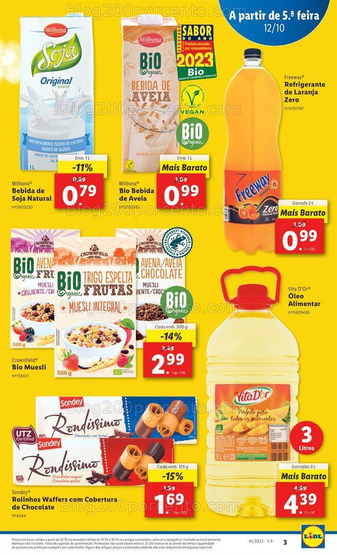 Antevisão Folheto LIDL Promoções de 12 a 18 outubro